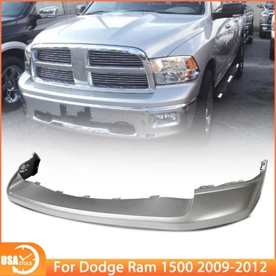 Front Bumper Cover For 2011-2012 Ram 1500 2009-2010 Dodge Ram 1500 Bright Silver Foto 1 de 4