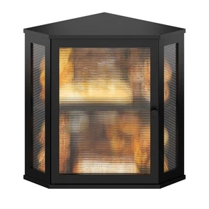 Corner Bread box for Kitchen Countertop,Farmhouse Bread Box with Acrylic Wavy... - Foto 1 di 7