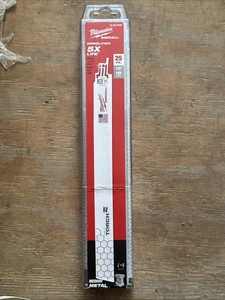 Milwaukee 48-00-8789 paquete de 25 hojas de sierra recíprocas de 12 pulgadas - blancas - Imagen 1 de 1