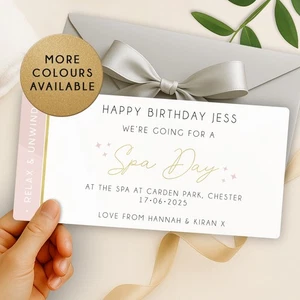 Personalisierter Spa Day Gutschein - Geschenkidee für Geburtstag, Jubiläum, Weihnachten - Bild 1 von 14