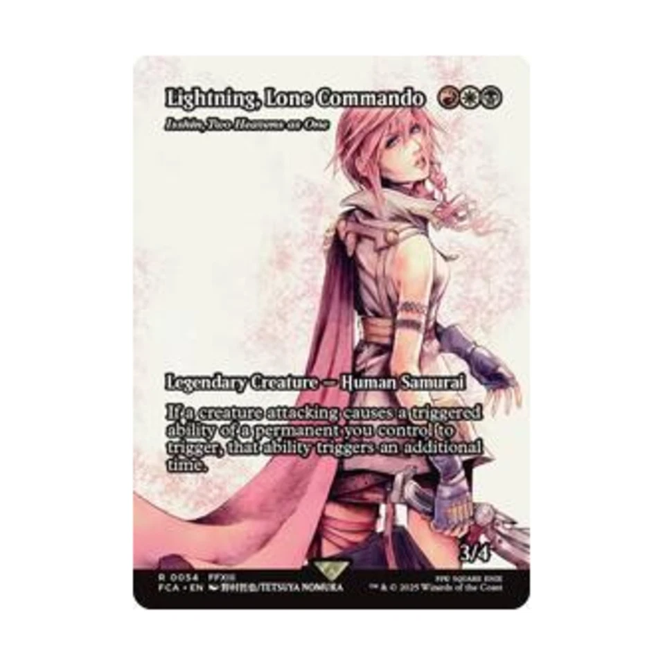 WOTC Universes Beyond: FINA  Lightning, Lone Commando - Isshin, Two Heavens NM - Image 1 of 1