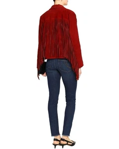 Chaqueta de cuero Maje roja talla 38 - Imagen 1 de 16