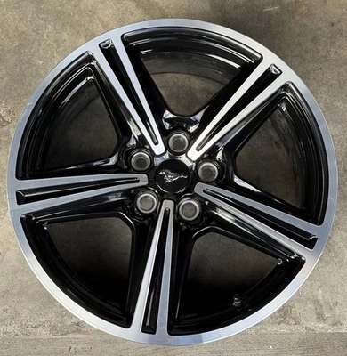 18” 2024 2025 FORD MUSTANG 18x8 5 SPOKE WHEEL RIM Factory Oem Black PR3C1007AA - Image 1 of 4
