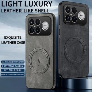 Für Xiaomi Redmi K90 Pro Max, Retro Leder Stoßfest Handy Hülle Hybrid Cover - Bild 1 von 18