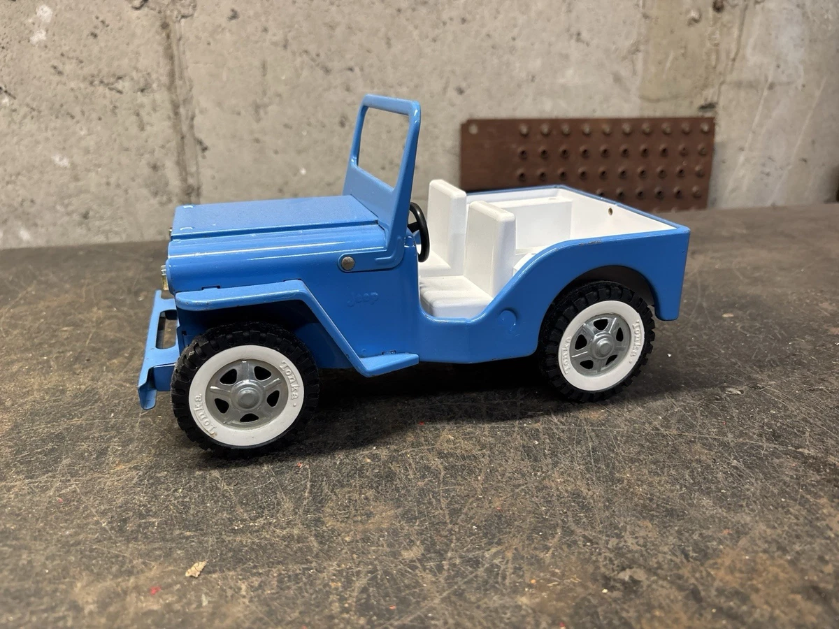 Tonka Jeep ブリキ ミニカー トレーラー付き Tonka Jeep & Speed Boat on Trailer – Seacraft Vintage