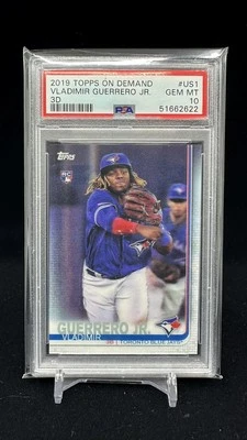 Vladimir Guerrero Jr. 2019 Topps On-Demand 3D #US1 Base RC PSA 10 - Image 1 of 2