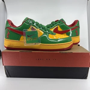 Talla 10.5 - Nike Lil Yachty x Air Force 1 Low Concrete Boys - Lucky Green - Imagen 1 de 8