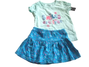 Girls Outfit Smiles are FREE  Size 12 Months NEW - Picture 1 of 2