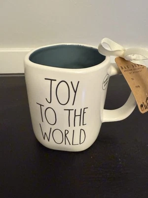 Rae Dunn Joy To The World Christmas Mug Double Sided Artisan Collection Holiday - Image 1 of 2