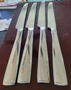 Reed & Barton 18/10 Edelstahl BENSON 9-5/8" Tafelmesser VIER - Bild 1 von 2
