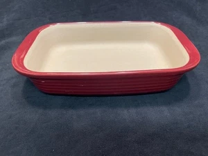 PAMPERED CHEF Cranberry Steinzeug 6x9x1,75 Family Heritage 1 Quart Laibpfanne - Bild 1 von 4