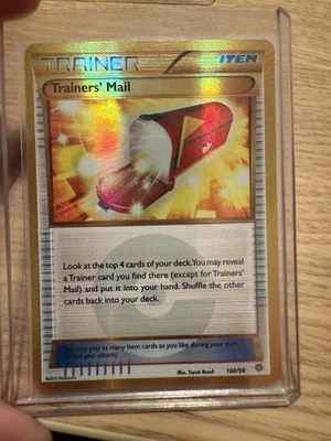 Trainers Mail 100/98 XY Ancient Origins Secret Gold Holo Pokemon TCG Near Mint - Image 1 of 2