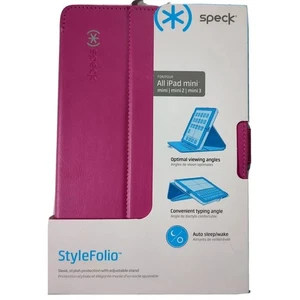 Speck Products StyleFolio Case for iPad Mini/2/3 Fuchsia Pink Nickel Grey New - Picture 1 of 4