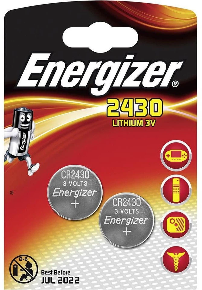 Energizer 637991 LITHIUM CR2430 2PK - Image 1 of 1