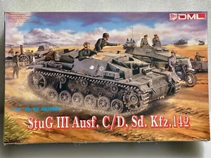 DML StuG III Ausf. C/D, Sd. KIT MODELO PLÁSTICO TANQUE 1:35 AUTOMÓVIL 142 #6009 ~ MISB~ - Imagen 1 de 2