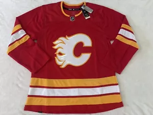 Calgary Flames Adidas Primegreen Size 54 Home Red Sewn Jersey NWT - Picture 1 of 10