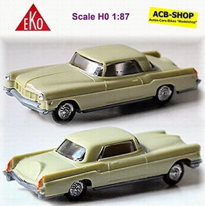 Lincoln Continental Mark II 6.0 L V8 Coupe 1956 grau-beige grey 1:87 EKO 2038 - Bild 1 von 7
