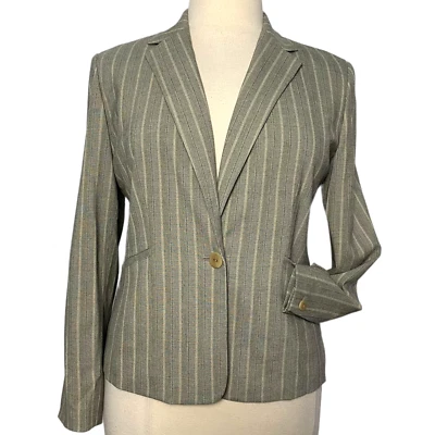 Chaqueta Blazer Mujer Amanda Smith Bolsillos 1 Botón Sencillo Pecho Rayas 14 Foto 1 de 4