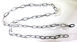 6 Feet Industrial Black Light Fixture Chain, Adjustable Metal Pendant Chandelier - Picture 1 of 3