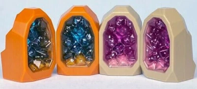 Lego Geoda Roca Gema Mineral 4 piezas Foto 1 de 2