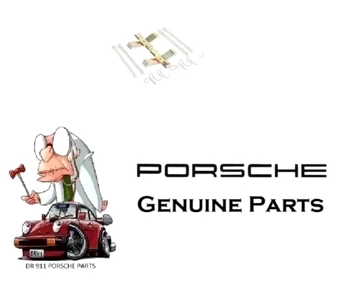 Kit de herrajes de pastillas de freno traseras para Porsche 924 944 montaje genuino 94435295200 D1 Foto 1 de 1
