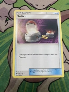 Pokemon TCG Sun&Moon Switch 132/149 Uncommon Trainer Item Near Mint - Picture 1 of 2