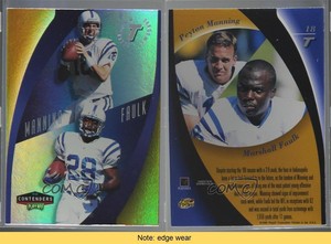 1998 Contenders Touchdown Tandems Peyton Manning Marshall Faulk Rookie RC HOF