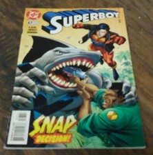 SUPERBOY #67 * DC Comics * 👑 King Shark Cover 🌟 Suicide Squad 🎥 1994 Vintage