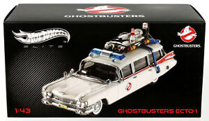 Hot Wheels Ghostbusters Ecto-1 Elite Series #W1194 NRFB 2011 White 1:43 Sealed