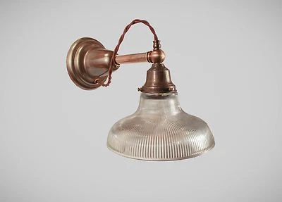 Aplique de pared victoriano antiguo eléctrico temprano - Lámpara industrial vintage Steampunk Foto 1 de 4