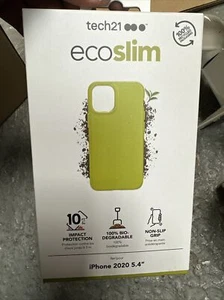 Tech21 EcoSlim for iPhone 12 mini - Moss Green Case with Multi-Drop Protection - Picture 1 of 4