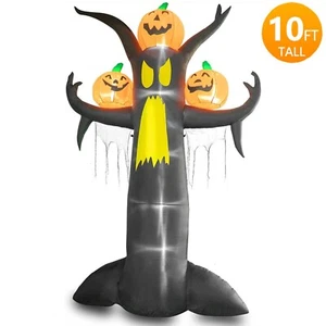 Árbol de miedo de 10' con 3 calabazas Halloween con Lites inflable nuevo - caja abierta - espeluznante - Imagen 1 de 5