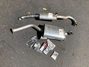 NEW 1971 -1985 Alfa Romeo SPIDER Center And Rear Muffler + Clamps, Gaskets, Etc.
