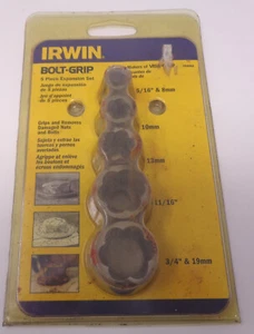 IRWIN 394002 BOLT-GRIP bolt extractor expansion 5 piece set in package - Imagen 1 de 13
