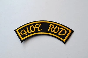 Hot Rod Patch Aufnäher Aufbügler Iron On Old School V8 Rockabilly - Picture 1 of 1
