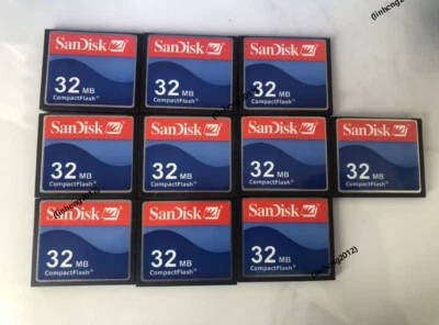 10PCS 32MB Sandisk Compact Flash Card 32MB CF Speicherkarte SDCFB - Bild 1 von 2