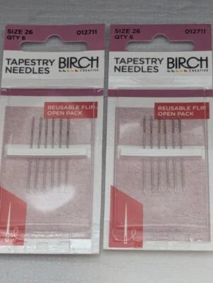 Tapiz de abedul agujas de mano talla 26 - 12 agujas nuevas Foto 1 de 2