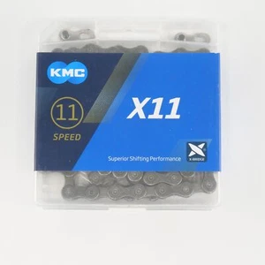 KMC X11 Chain 11 Speed 118 Links Silver W Link Bike - Picture 1 of 1
