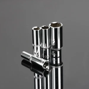 3/8" Drive Deep Socket 8mm-24mm Ratchet Deep Hex Sockets Chrome-vanadium Steel - Picture 1 of 6