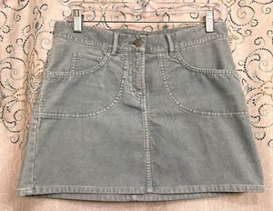 Women's French Connection Aqua Corduroy Mini Skirt Size 2 (30"x13") Pre-owned - Picture 1 of 5