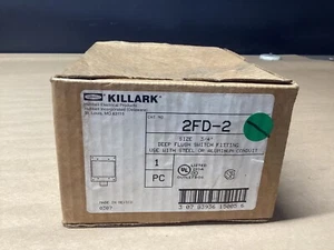 Hubbell Killark 2FD-2 3/4” DEEP FLUSH SWITCH FITTING #115E115PR6*CO - Picture 1 of 4