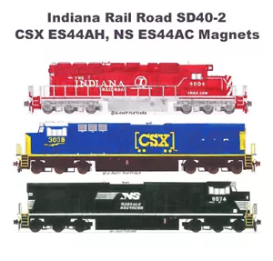 Imanes Indiana Rail Road SD40-2, CSX ES44AH, NS ES44AC Andy Fletcher - Imagen 1 de 1