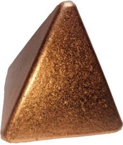 Pirámide de cobre liso - 1.675 pulgadas - acabado cepillado - Imagen 1 de 6
