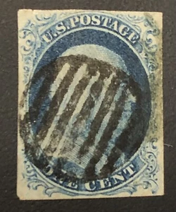 Tangstamp:US Stamp #9 Franklin Used Grid Cancel CV $95 - Picture 1 of 2