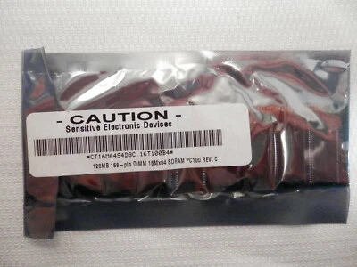 CT16M64S4D8C.16T100B4 Crucial 128MB SDRAM PC-100 100Mhz Memory NOS - Image 1 of 4