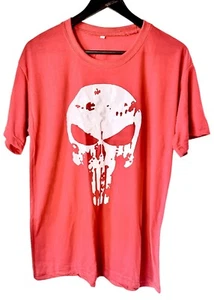 Unbranded The Punisher Men's White Skull T-Shirt Red Sz 2XL (RUNS SMALLER) NWOT - Picture 1 of 6