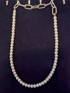Pandora pearl necklace (925 sterling silver) - Picture 1 of 5