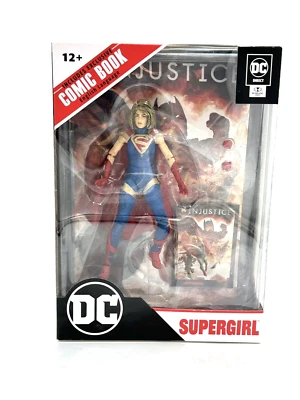 Figura de acción McFarlane DC Direct Injustice 2 Supergirl 2022 con mini cómic Foto 1 de 4