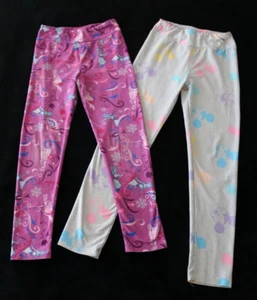 Girl's Leggings DISNEY Rapunzel Pink Mickey Gray Stretch Lot 2 Size XS Disney - Picture 1 of 11
