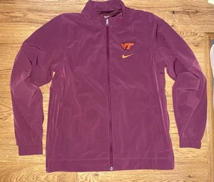 Nike Virginia Tech Hokies Mens Team Issued Full Zip Jacket Size Medium - Picture 1 of 4